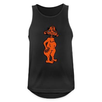 old opa naked man ugly disgusting monster horror h - Men's Breathable Tank Top - black - Front - Nick (188cm)