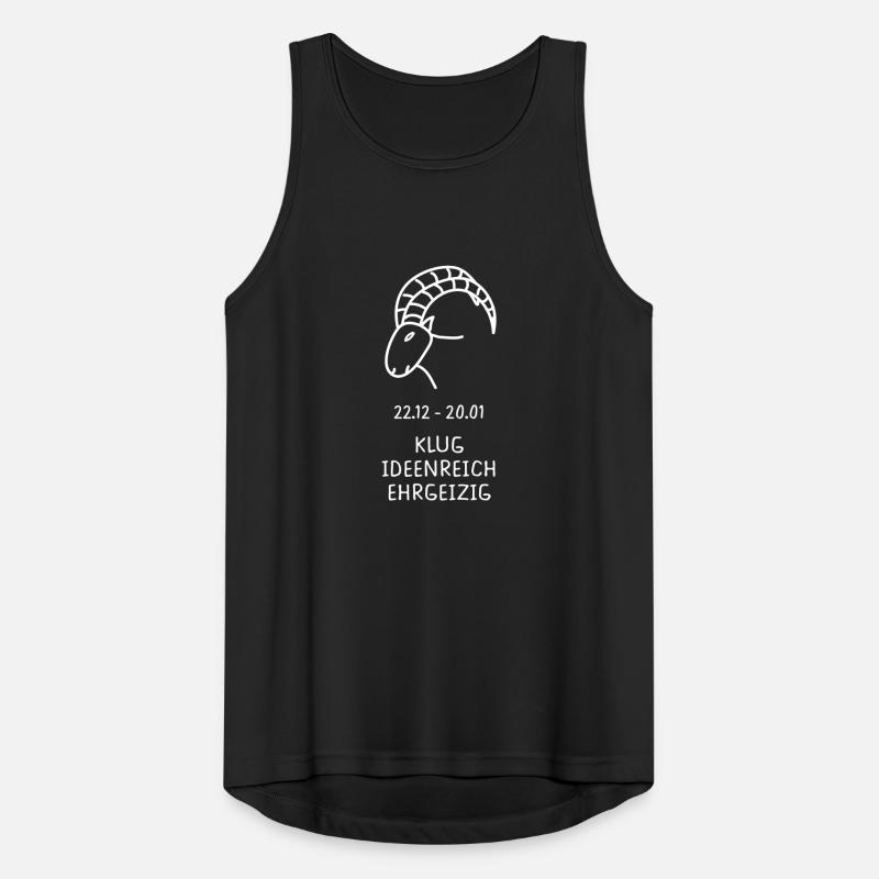 Steinbock Horoskop Eigenschaften Pro Männer Tank Top atmungsaktiv