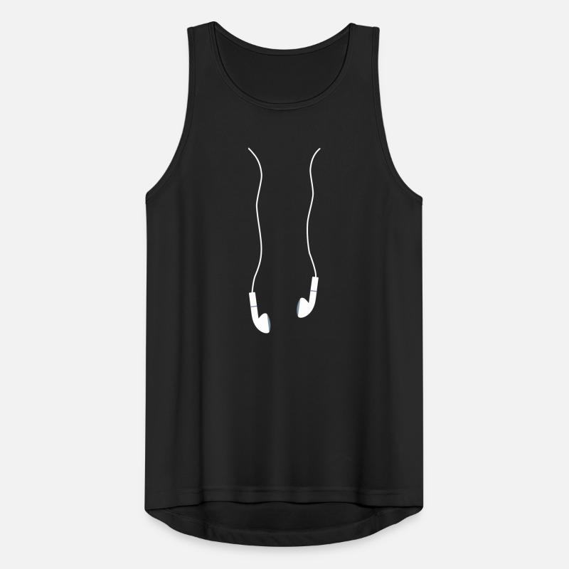 Ohrhörer Männer Tank Top atmungsaktiv