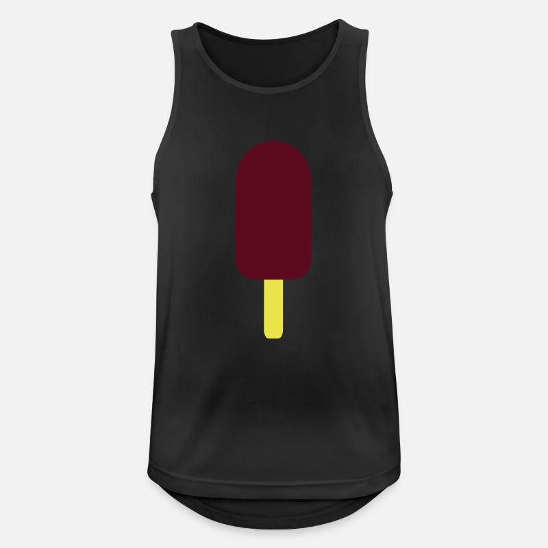 Eis - Männer Tank Top atmungsaktiv - Schwarz
