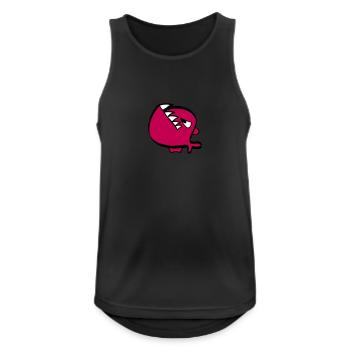 Piranha rouge - Débardeur respirant Homme - noir - Devant - Nick (188cm)