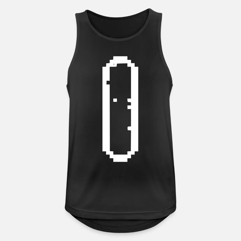 Stäbchenbakterie Pixel Icon - Männer Tank Top atmungsaktiv - Schwarz
