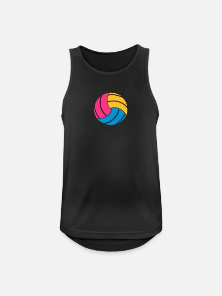 Volleyball - Männer Tank Top atmungsaktiv - Schwarz