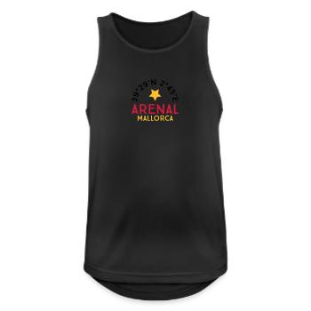 Arenal Mallorca - Débardeur respirant Homme - noir - Devant - Nick (188cm)