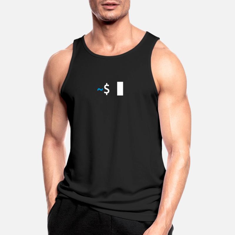 Linux Shell Command Männer Tank Top atmungsaktiv