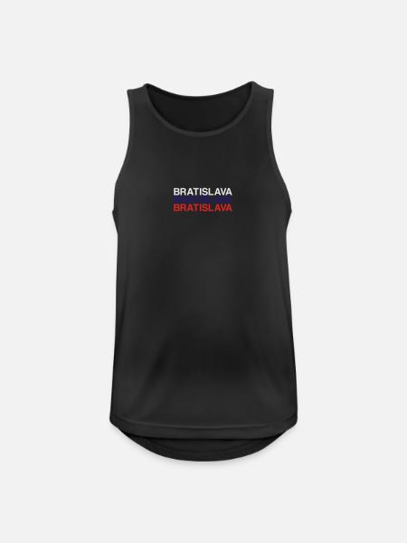 BRATISLAVA Slovakia Slovakia Flag - Men's Breathable Tank Top - black