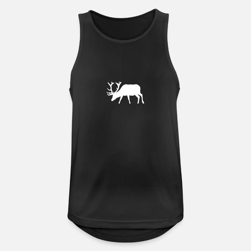 deer - Men's Breathable Tank Top - black