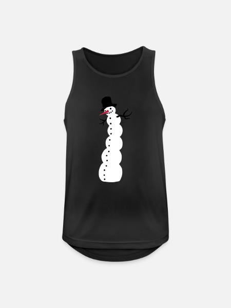 snowman - Men's Breathable Tank Top - black