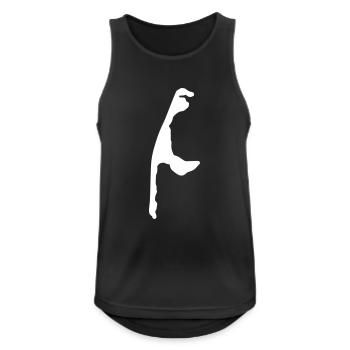sylt w - Débardeur respirant Homme - noir - Devant - Nick (188cm)