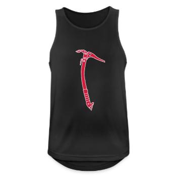 Eispickel Klettern 2 - Männer Tank Top atmungsaktiv - Schwarz - Vorne - Nick (188cm)