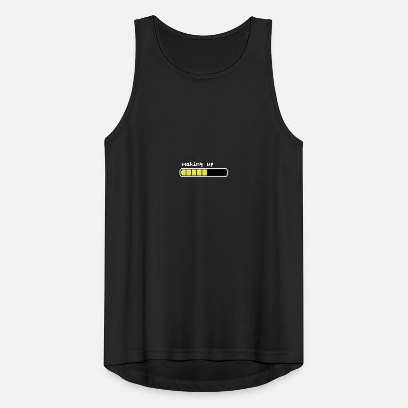 Waking up 8 bits Men's Breathable Tank Top