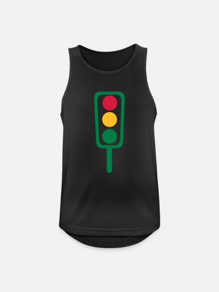 Traffic light - Men's Breathable Tank Top - black