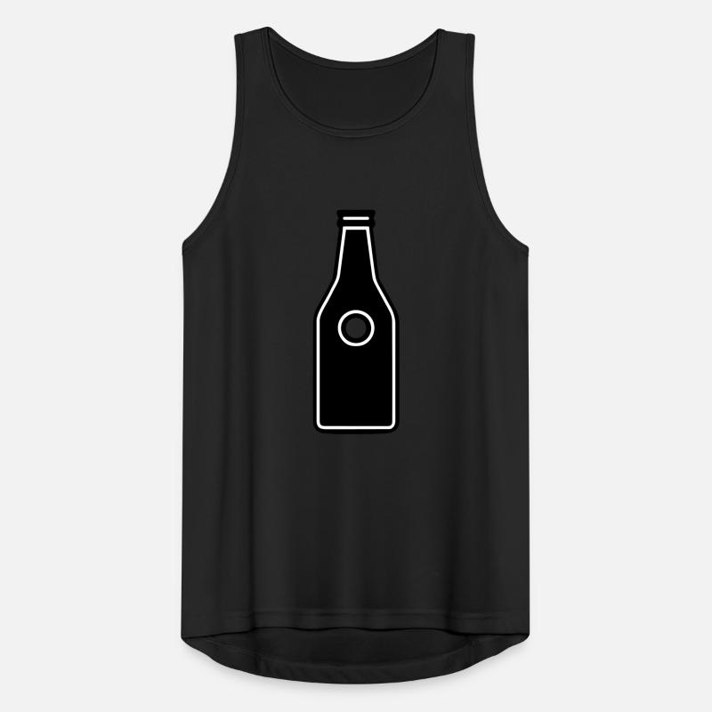 einfaches Piktogramm einer Flasche Männer Tank Top atmungsaktiv