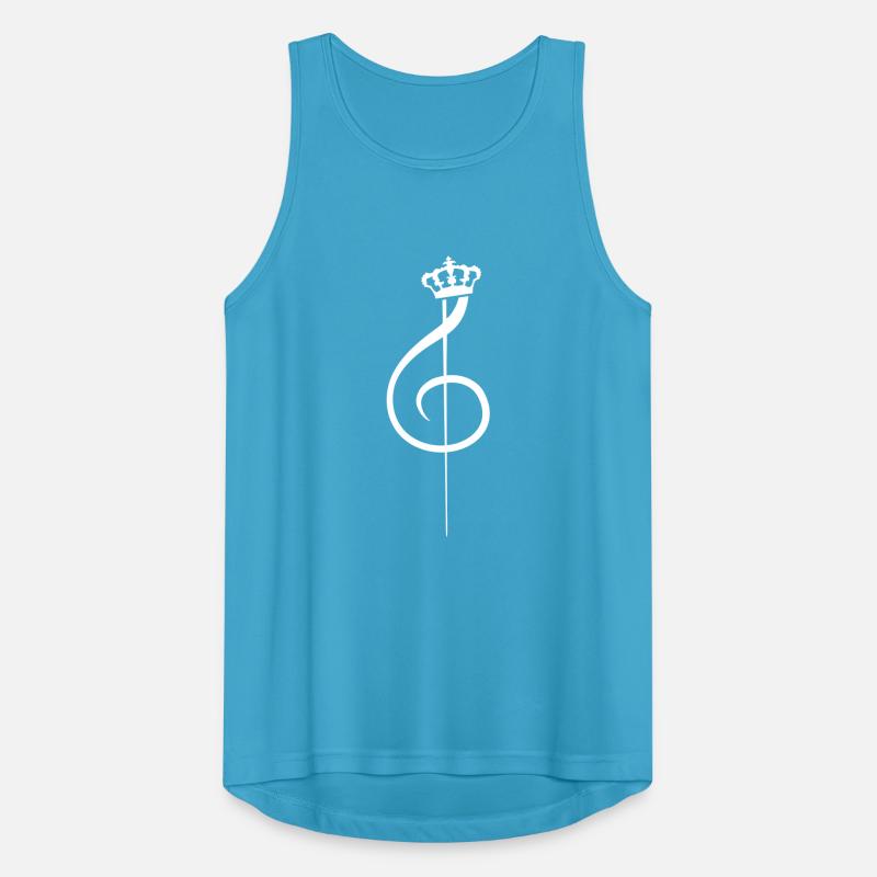 Music clef note melody musical note crown Men's Breathable Tank Top