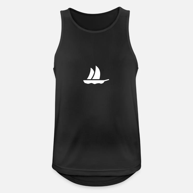 Segelboot (1c) - Men's Breathable Tank Top - black
