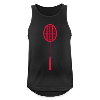 raquette badminton racket sport0 - Débardeur respirant Homme - noir - Devant - Nick (188cm)