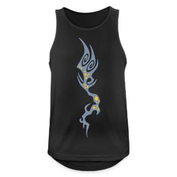 coral - Men's Breathable Tank Top - black - Front - Nick (188cm)