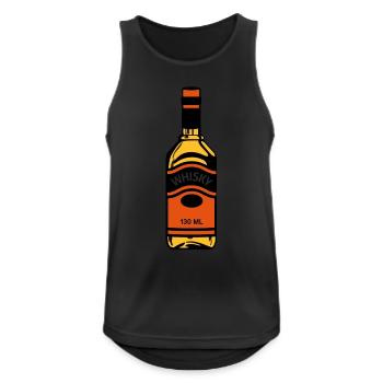 Bouteille de whisky - Débardeur respirant Homme - noir - Devant - Nick (188cm)