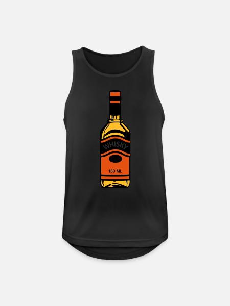 Whiskey bottle - Men's Breathable Tank Top - black