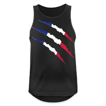 Griffes France - Débardeur respirant Homme - noir - Devant - Nick (188cm)