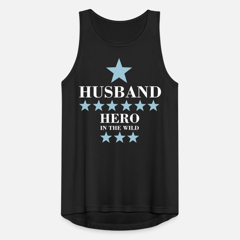 HUSBAND Ehemann Hero Held Hochzeitstag Männer Tank Top atmungsaktiv
