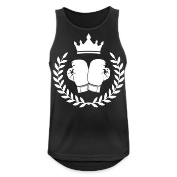 Armoiries de boxe Boxe - Débardeur respirant Homme - noir - Devant - Nick (188cm)