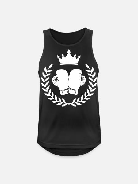 boxing boxen wappen - Männer Tank Top atmungsaktiv - Schwarz
