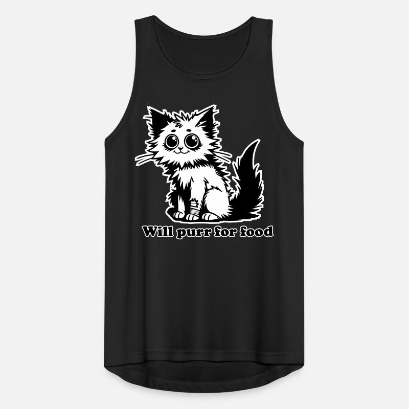 Obdachlose Katze - Wird schnurren für Futterdesign Männer Tank Top atmungsaktiv