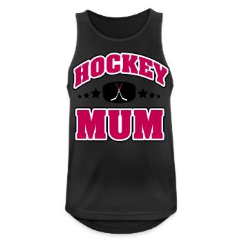 Hockey Mum - Männer Tank Top atmungsaktiv - Schwarz - Vorne - Nick (188cm)