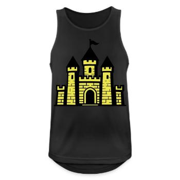 Castle Middle Ages Castle - Men's Breathable Tank Top - black - Front - Nick (188cm)
