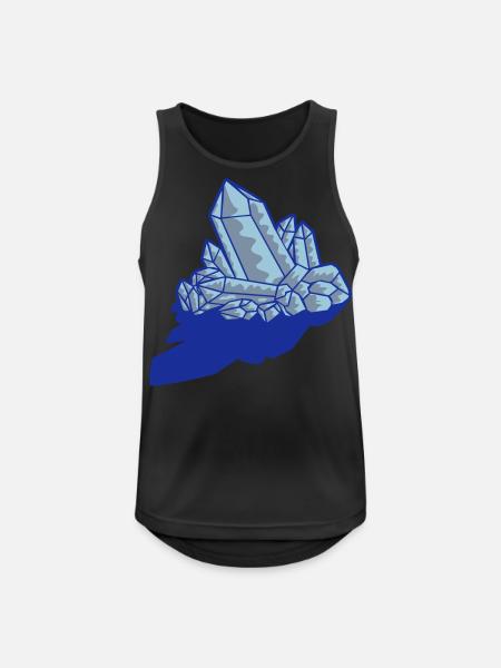 Shadow crystal gemstone - Men's Breathable Tank Top - black