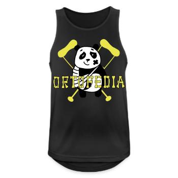 Panda Orthopedics - Men's Breathable Tank Top - black - Front - Nick (188cm)