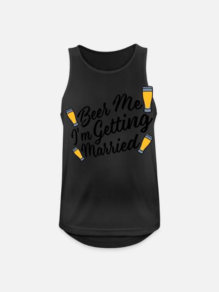 Beer Me Getting Married - Men's Breathable Tank Top - black