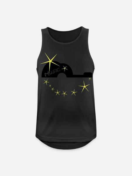 Star guitar - Men's Breathable Tank Top - black