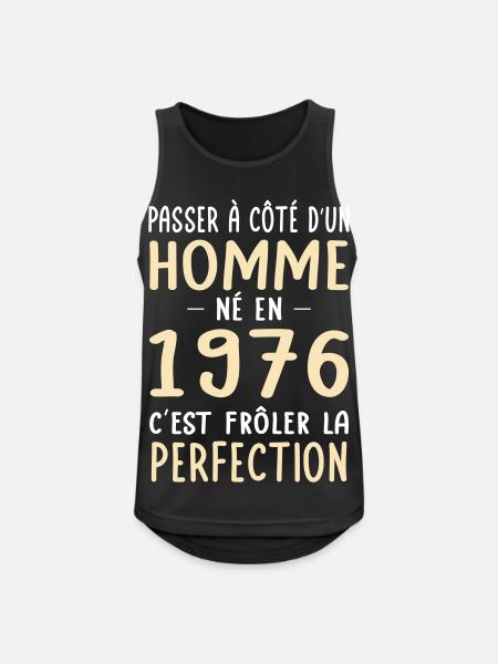 Né en 1976 – Frôler la perfection - Débardeur respirant Homme - noir