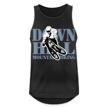 Downhill - Mountainbiking - Men's Breathable Tank Top - black - Front - Nick (188cm)