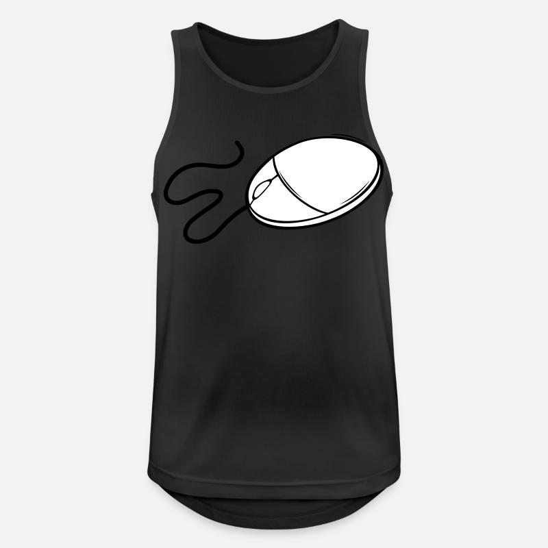 Computer Mouse - Men's Breathable Tank Top - black