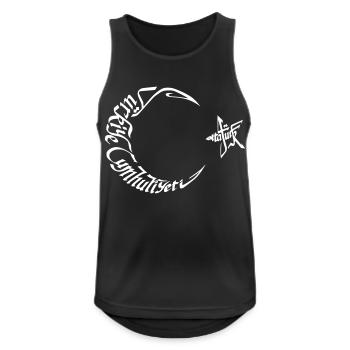 cumhuriyeti - Männer Tank Top atmungsaktiv - Schwarz - Vorne - Nick (188cm)
