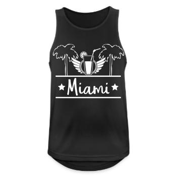 Miami - Débardeur respirant Homme - noir - Devant - Nick (188cm)
