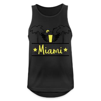 Miami - Men's Breathable Tank Top - black - Front - Nick (188cm)