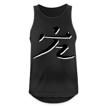 DanBian I - Männer Tank Top atmungsaktiv - Schwarz - Vorne - Nick (188cm)