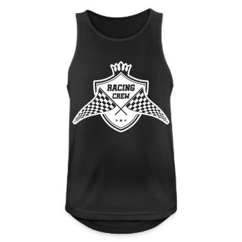 racing flag symbol flag team - Men's Breathable Tank Top - black - Front - Nick (188cm)