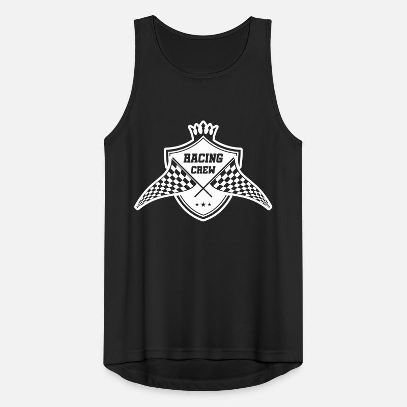 drapeau de course symbole drapeau équipe Débardeur respirant Homme
