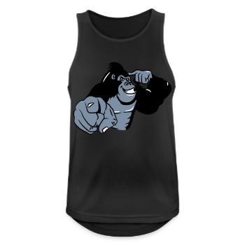 montrer Gorilla oiseau - Débardeur respirant Homme - noir - Devant - Nick (188cm)