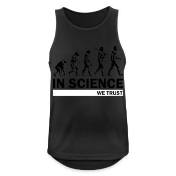 Science Evolution - Men's Breathable Tank Top - black - Front - Nick (188cm)