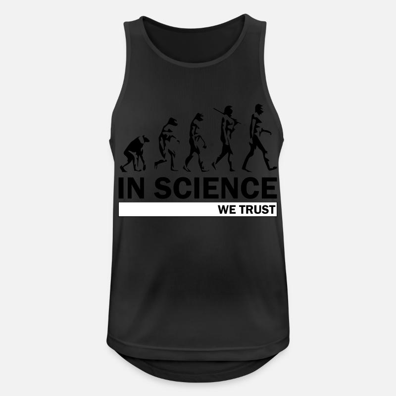 Wissenschaft Evolution - Männer Tank Top atmungsaktiv - Schwarz