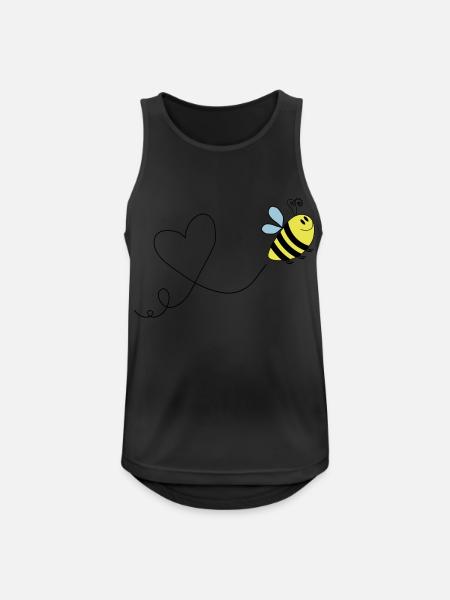 Bee Comic Love 3 - Men's Breathable Tank Top - black