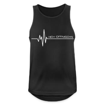 Nich Offräschn Dialekt DDR Ostdeutsch Osten - Männer Tank Top atmungsaktiv - Schwarz - Vorne - Nick (188cm)