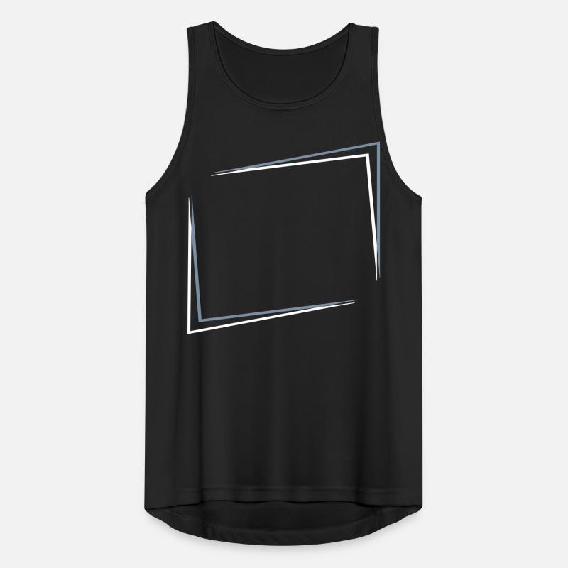 Border 3D effect Men's Breathable Tank Top