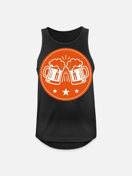 Beer Party Icon - Men's Breathable Tank Top - black